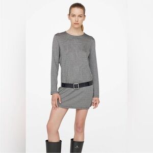 NWT ANINE BING Moss Ribbed Mini Dress Large